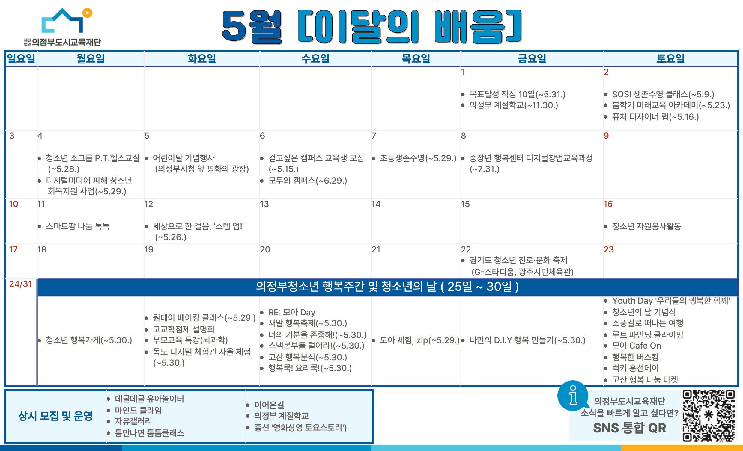 「5월, 이달의 배움」