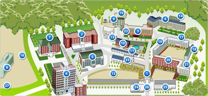 image of Kyungmin Univ campus map